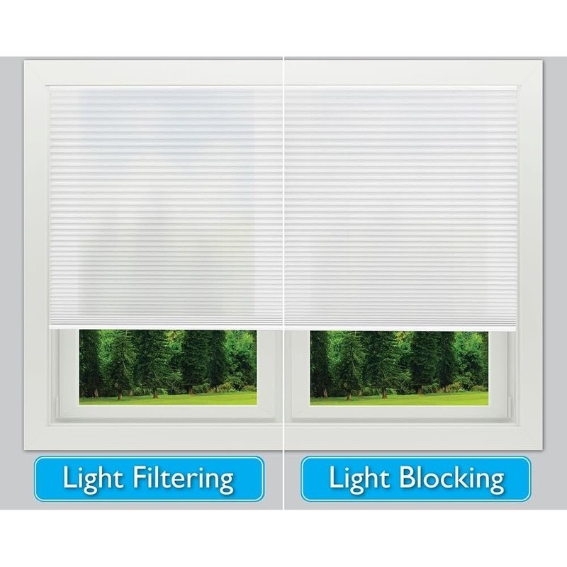 Cordless Pleated Shade Easy Install Energy Efficient Light Control No Tools New