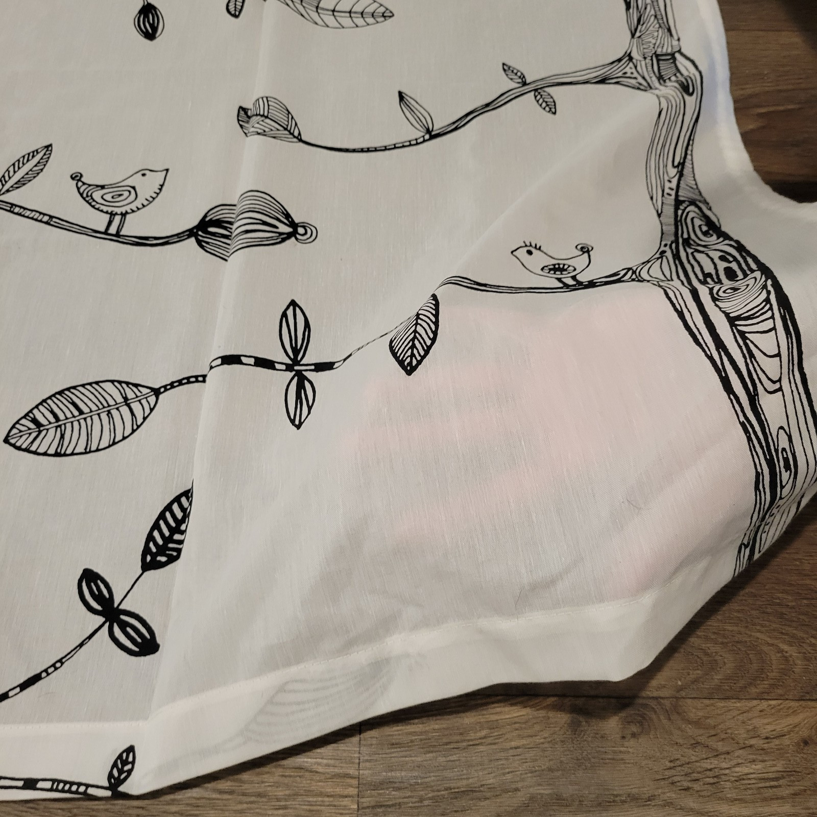 IKEA EIVOR Panel (1) 57×99 WH-BL Bird Tree Kajsa Aronsson Light Filtering