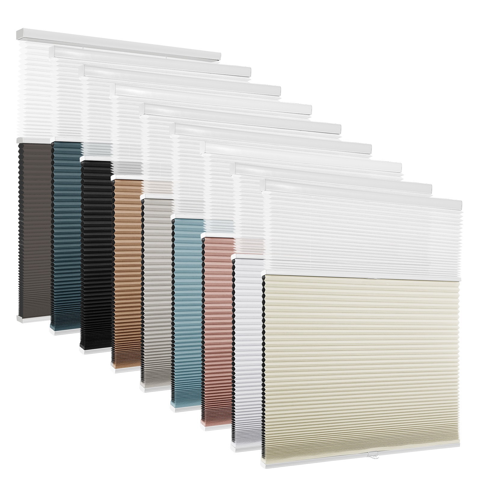Changshade CUSTOM Day Night Cellular Shades Blackout/Light Filtering Honeycomb