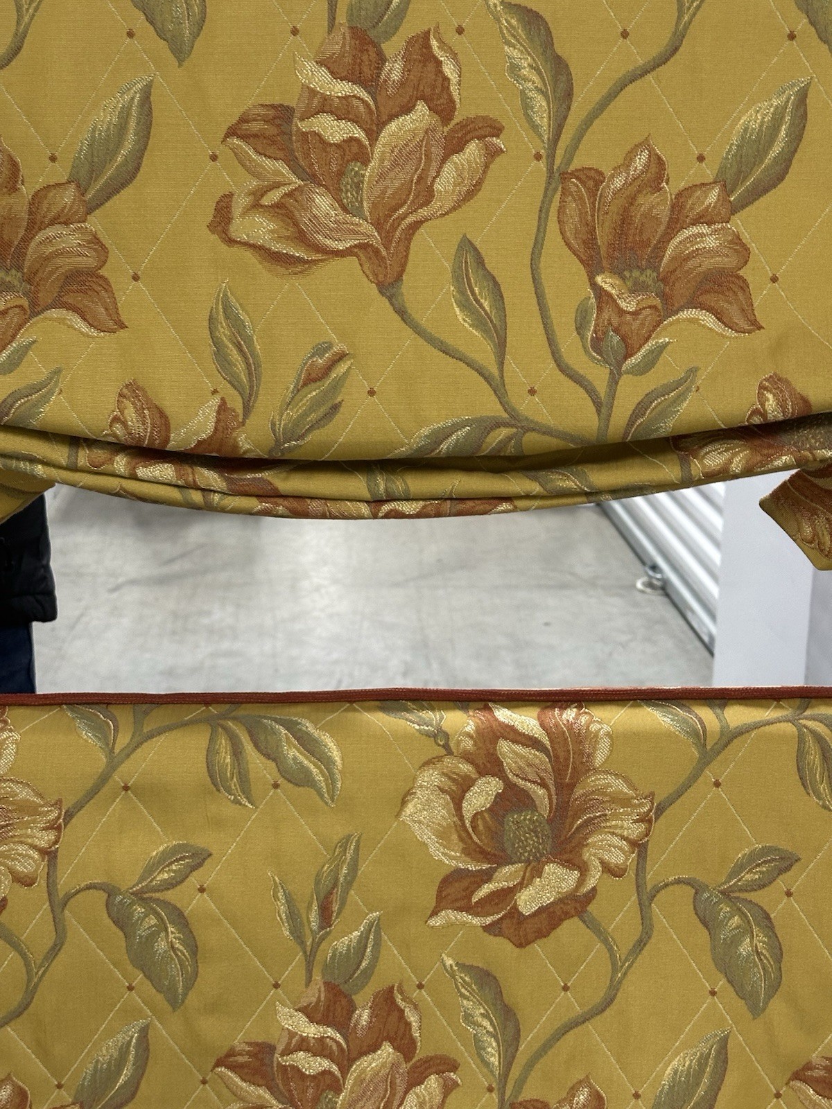 2 Custom Window Treatment Valance Cornices Gold Green Rust