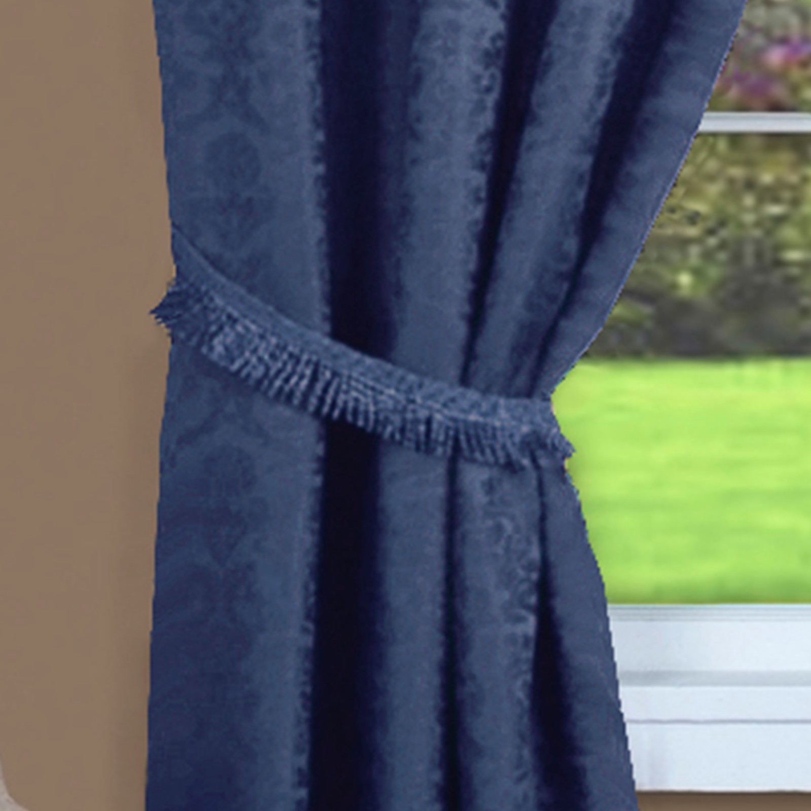 Panache “Window in a Bag” 5 Piece Set – 55×63 – Navy