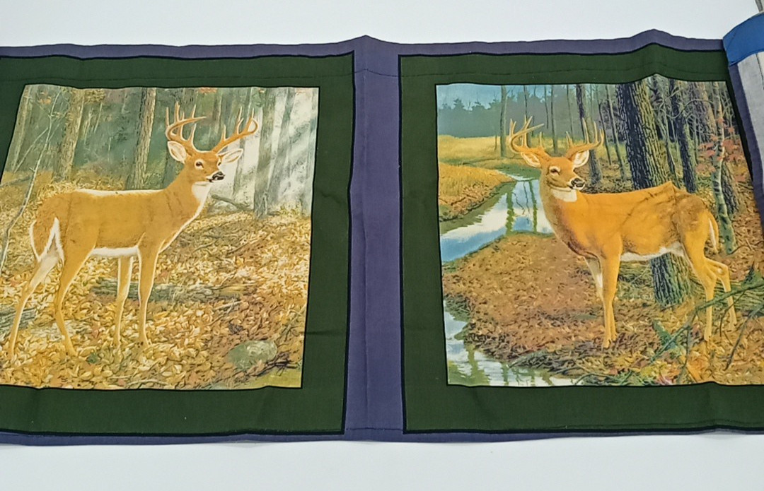 Vintage Deer Nature Valance Wall Hanging