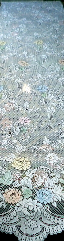 New European Lace Curtain Fabric 104″ Long Adjustable Fabric By Yard