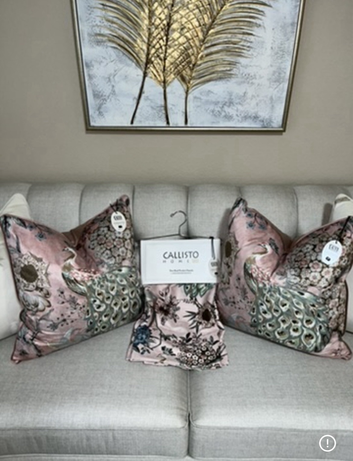 1-NWT CALLISTO HOME PEACOCK PRINT CURTAINS SET OF 2 PANELS SIZE 38”x 84”