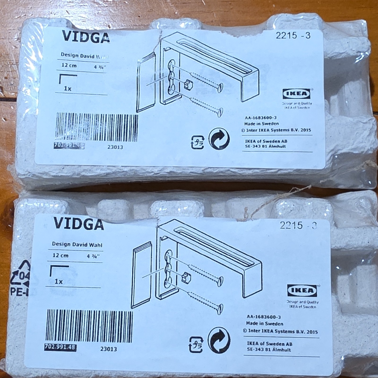 Ikea Vidga 702.991.48 Wall Bracket 4-3/4″ New 702.991.48