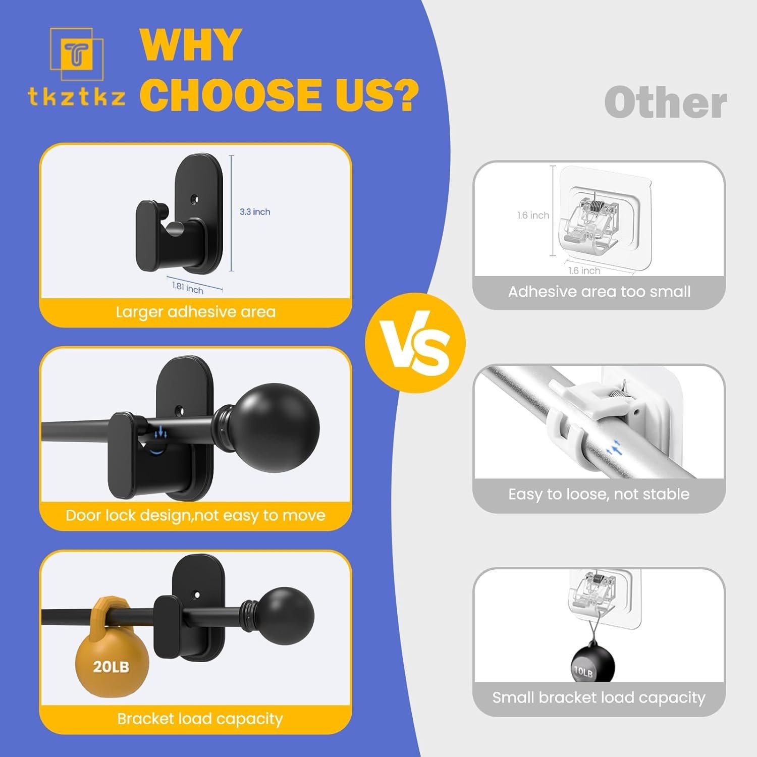 Curtain Rods No Drilling for Windows 18 to 45 Inch:No Drill Small Black Curta…