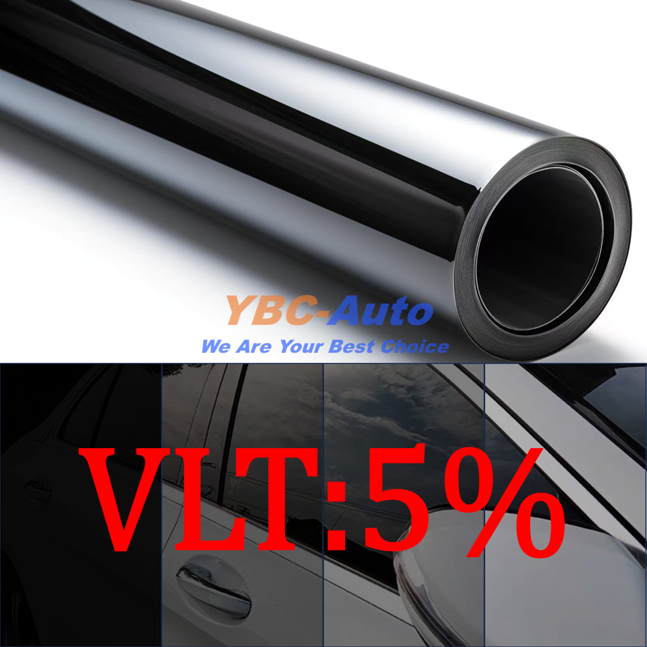 Uncut 20″x100′ FT Window Tint Film Roll Choose the Tint Shades 5%,15%,20%,35%