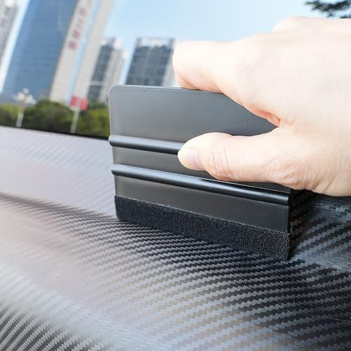 4Piece Plastic Squeegee Set, 8IN/6IN/5IN/4IN, Window Tint Squeegee 4colors