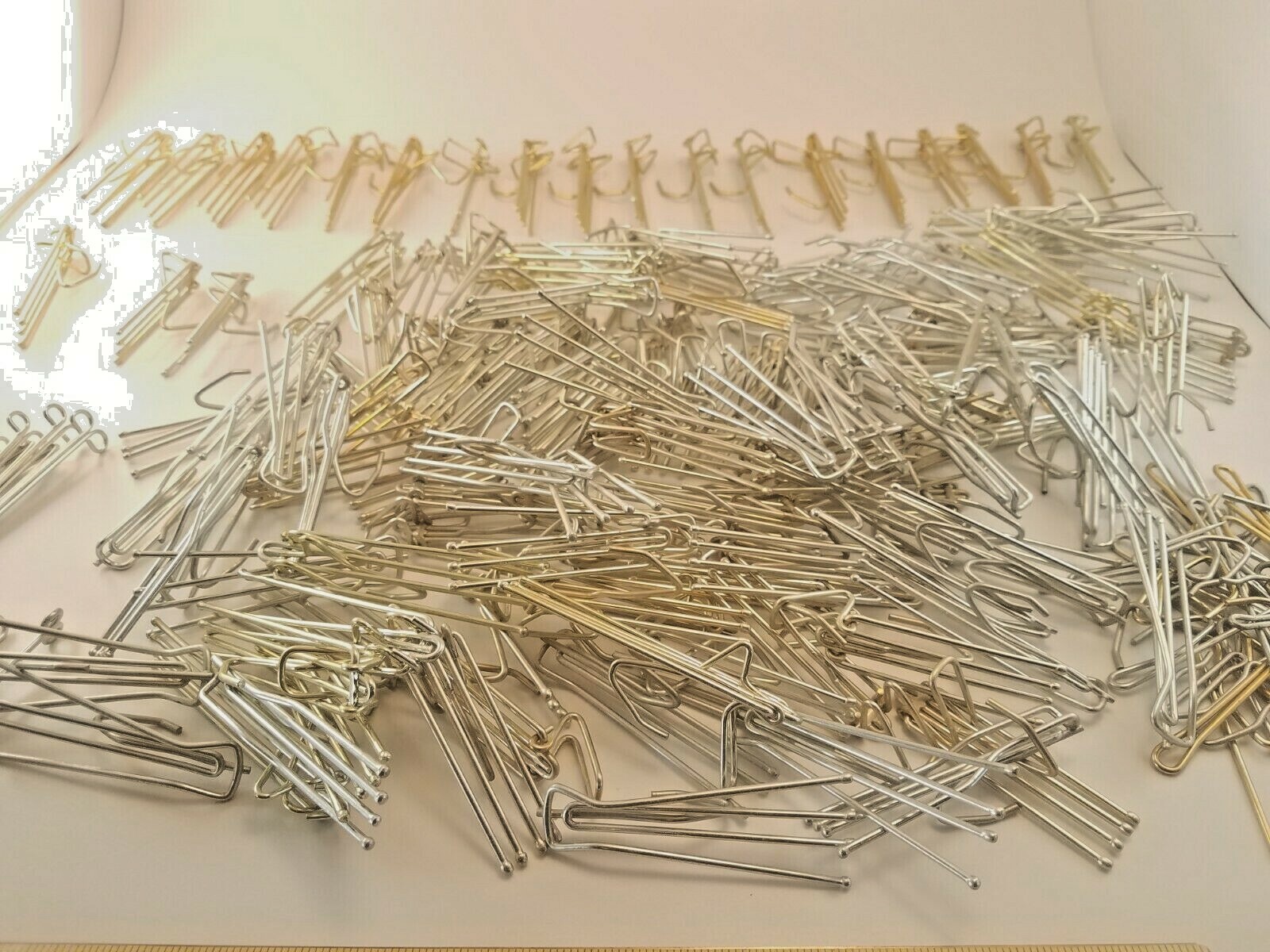 200 Plus Lot of Assorted Metal Drapery Curtain Hooks