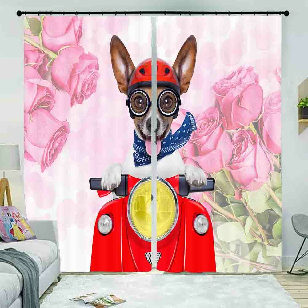 Independent Nature Sky 3D Curtain Blockout Photo Printing Curtains Drape Fabric