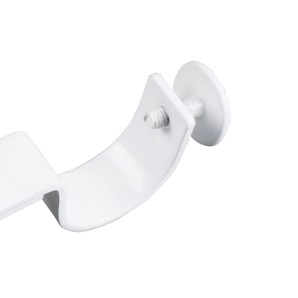White Adjustable Curtain Rod Brackets 10 Pack Drapery Rod Bracket for Maximum…