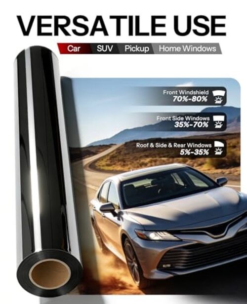 35% VLT Ceramic Car Window Tint Film Roll, High Heat 20 in x 20 ft 35% Vlt