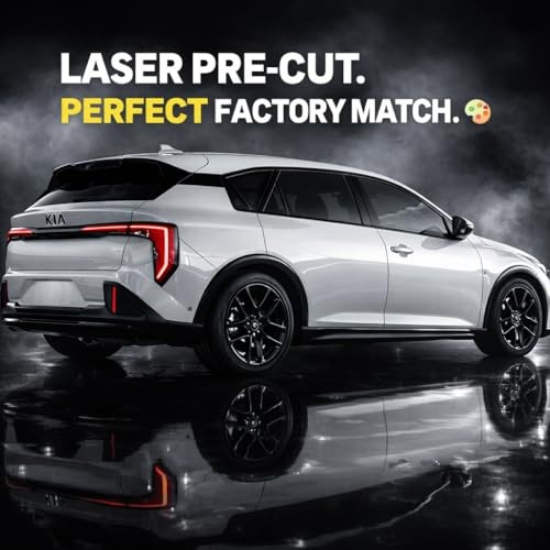 Side Window Trim Chrome Delete Overlay fit for 2025 2026 Kia K4 GT Hatchback