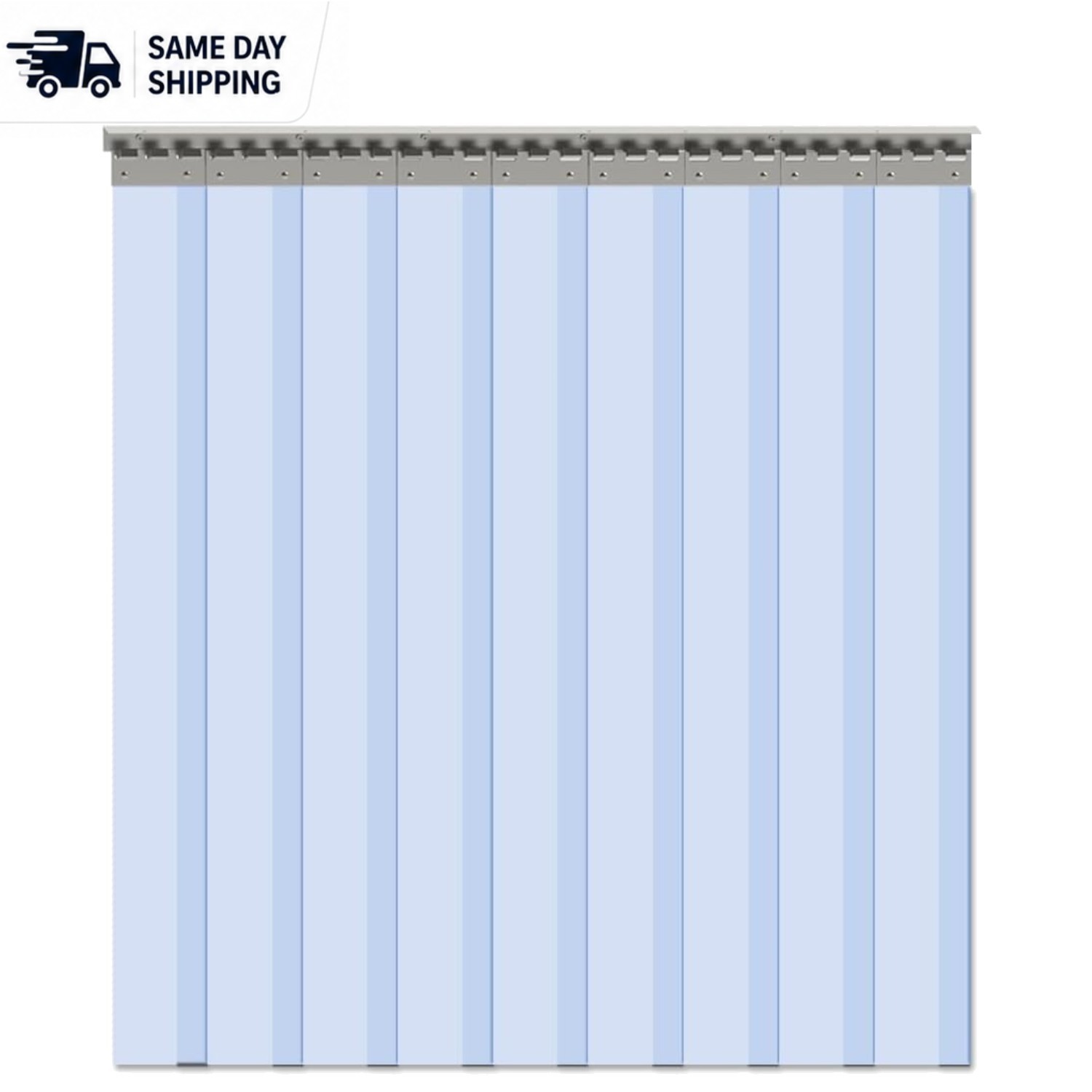 9PCS Clear PVC Strip Door Curtain | 84″H x 48″W | Waterproof & Durable