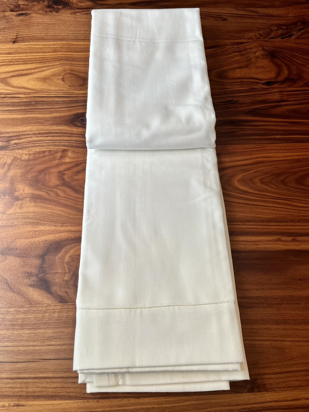 Restoration Hardware (RH) Cotton Canvas Drapery Panel (One), Warm White 108×50