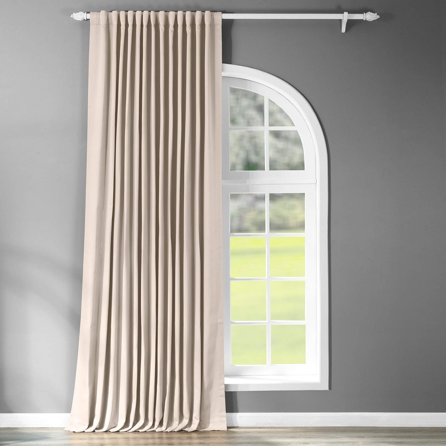 Extra Wide Room Darkening Curtains 100 X 108 1 Panel, BOCH120601108DW, Egg No…