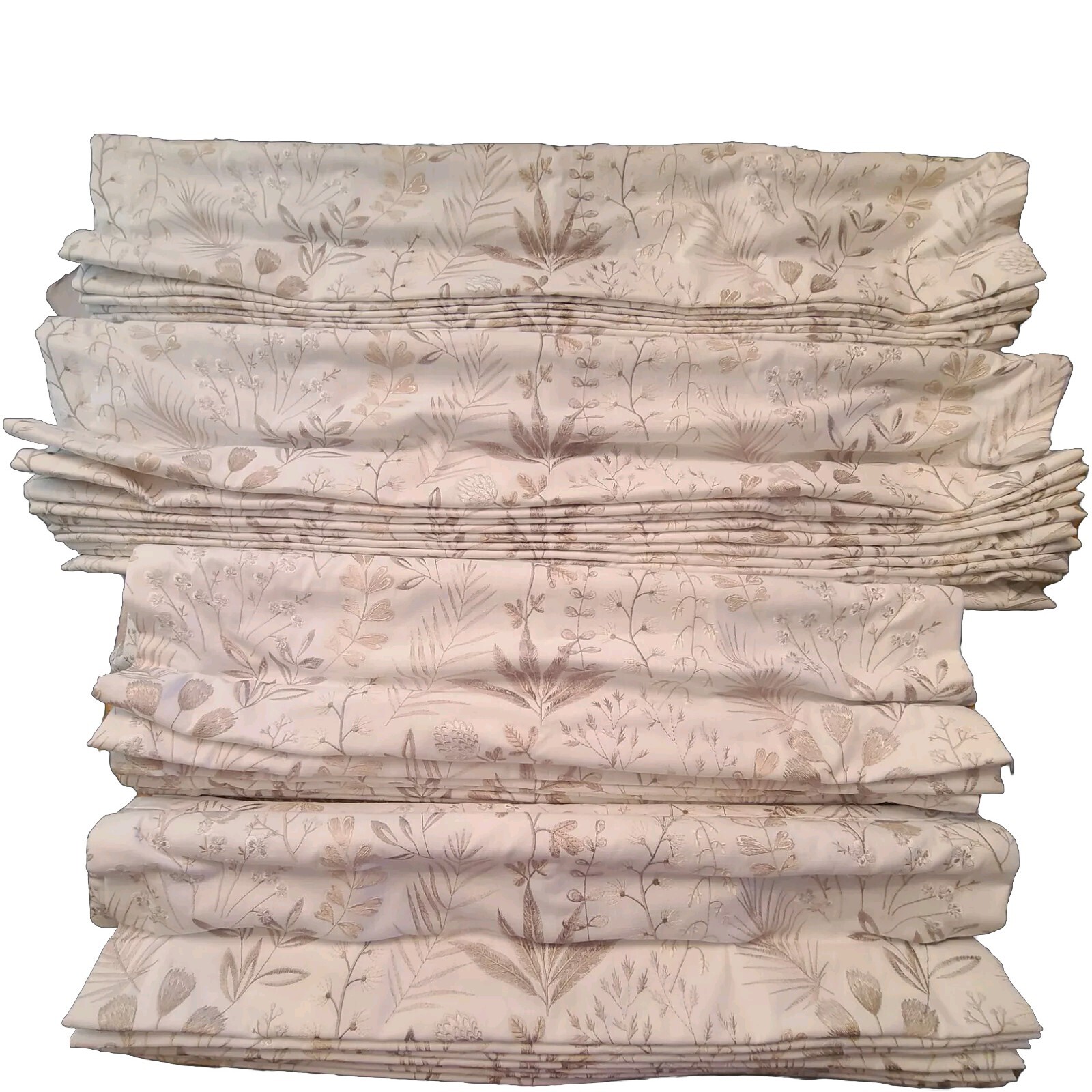 Lafayette Interior Designs Flat Fold Embroidery Cordless Roman Shade – Set Of 4