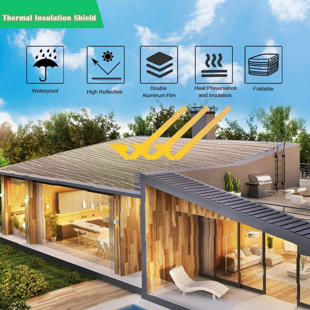 24″x 10 Ft Reflective Window Insulation,Rv Insulation for Keep Heat, Double Refl