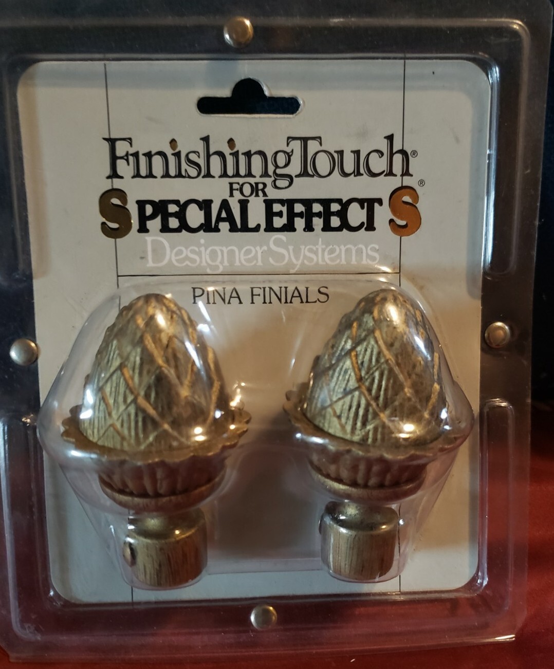 1995 Finishing Touch for Special Effects Designer Systems Pina Finials 4″