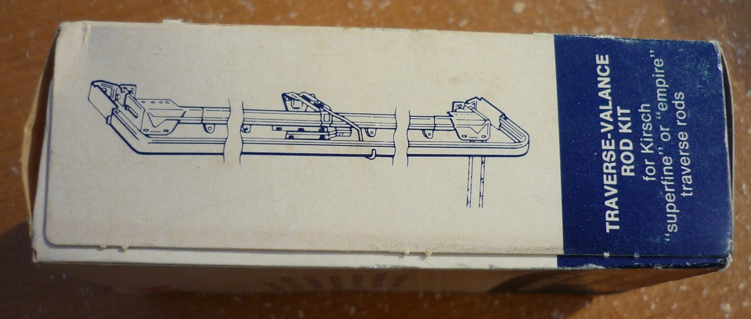 Vintage Kirsch Empire Traverse & Valance Rod Combination Conversion Kit