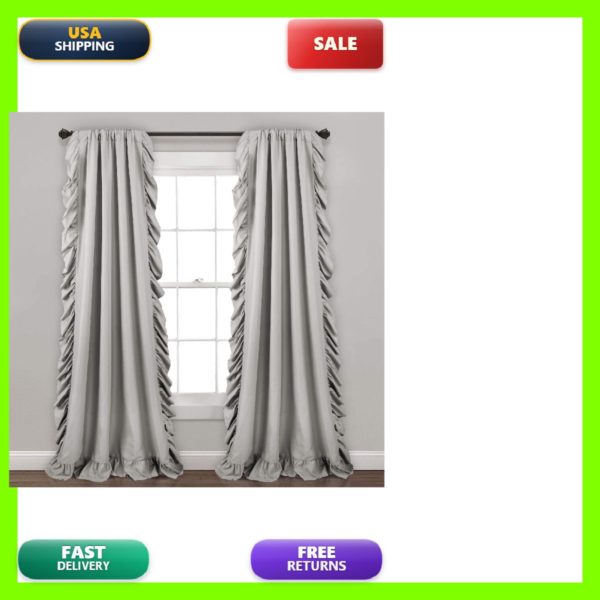 Lush Decor Reyna Window Panel Set Pair 54 W X 95 L – –