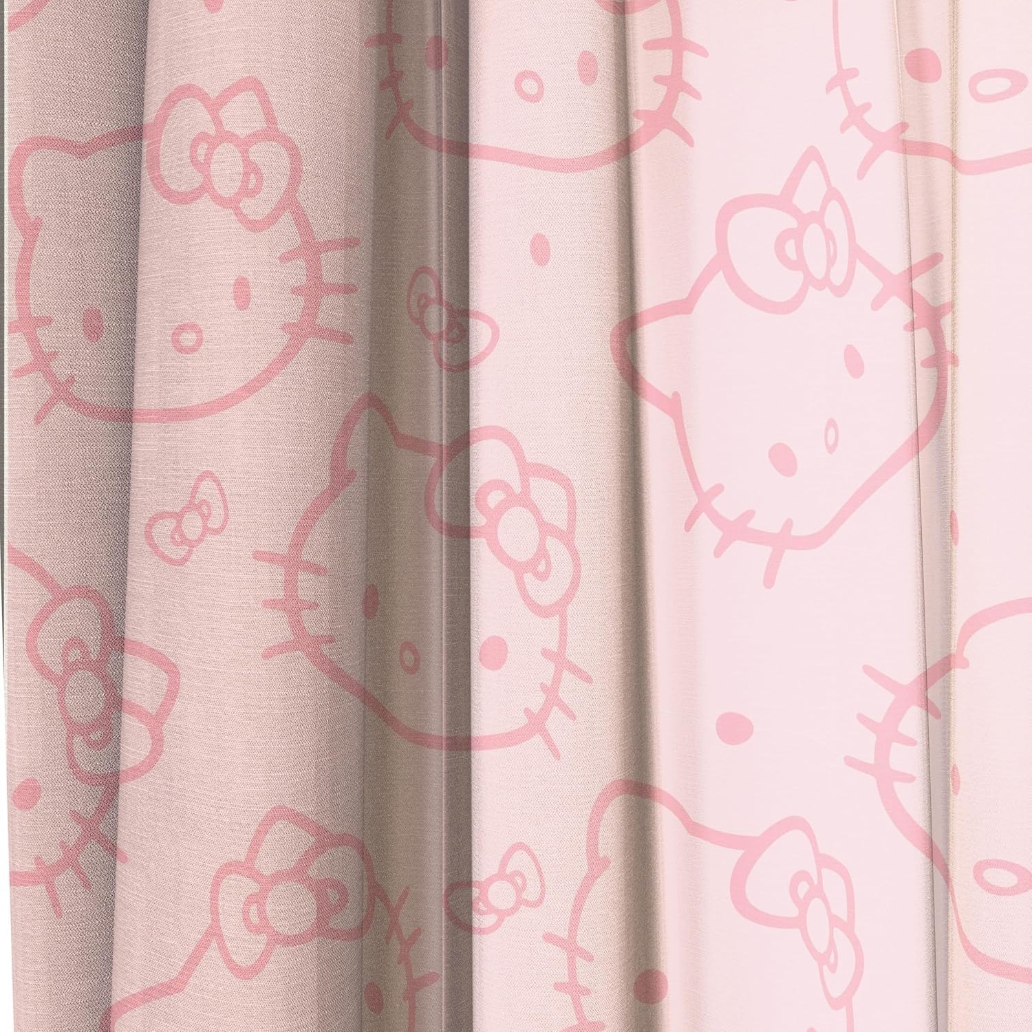 Window Curtains for Bedroom 4-Piece Drape Set with 2 Tiebacks, Pink – Hello K…