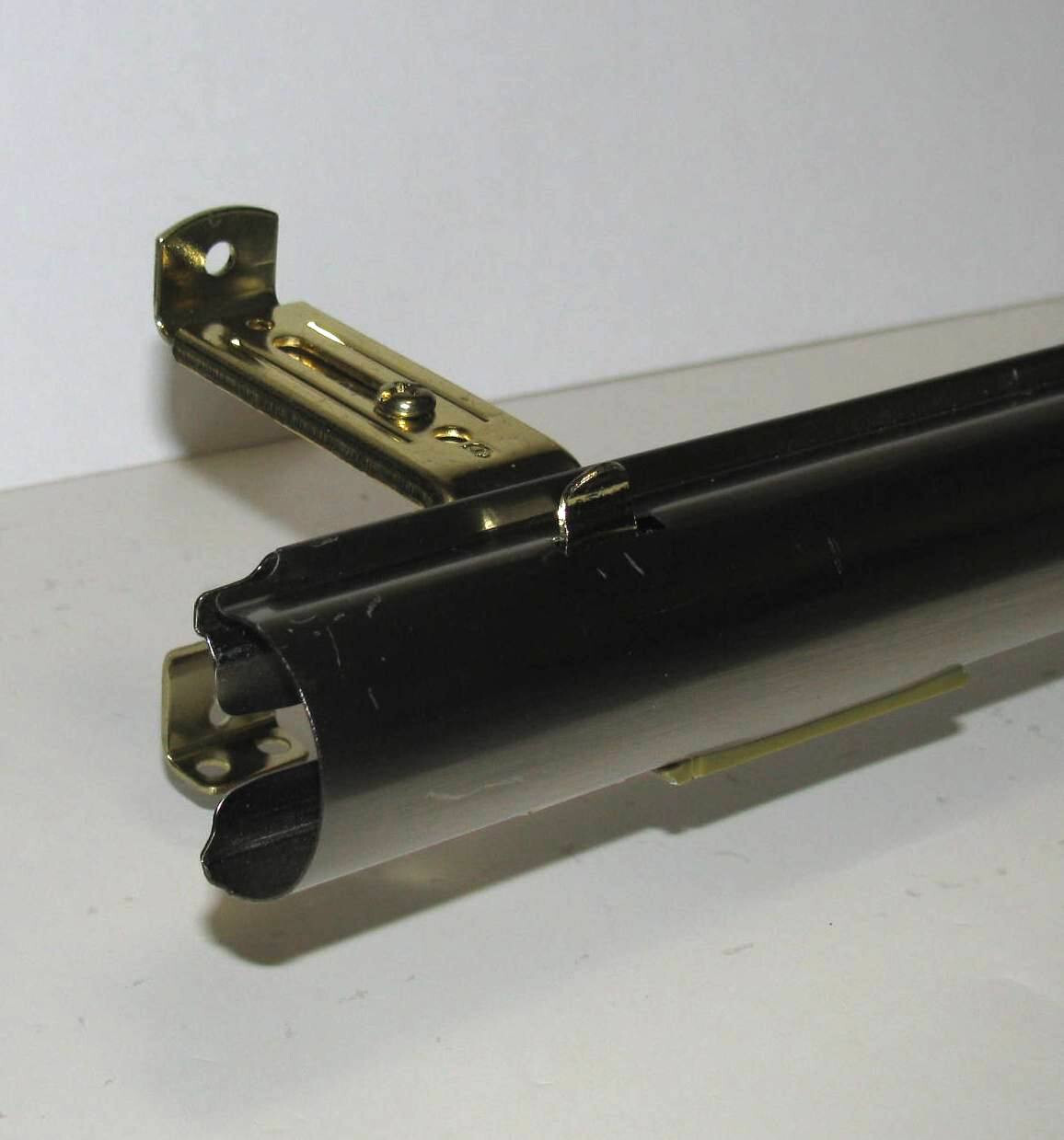 Graber Mounting Brackets for Decorative Traverse Rod, finish Brass