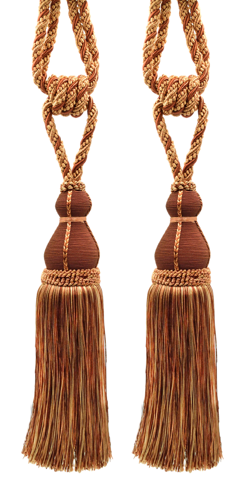 Tassel Tieback, Style# TBH15, Color# 08 – Toffee Brown [Set of 2]