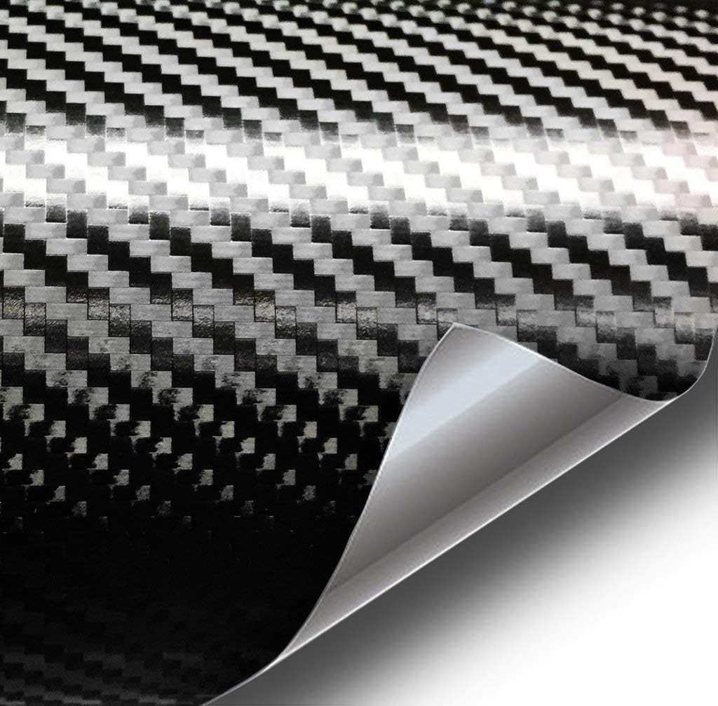 Black Carbon Fiber Vinyl Wrap Film 1/2ft x 5ft