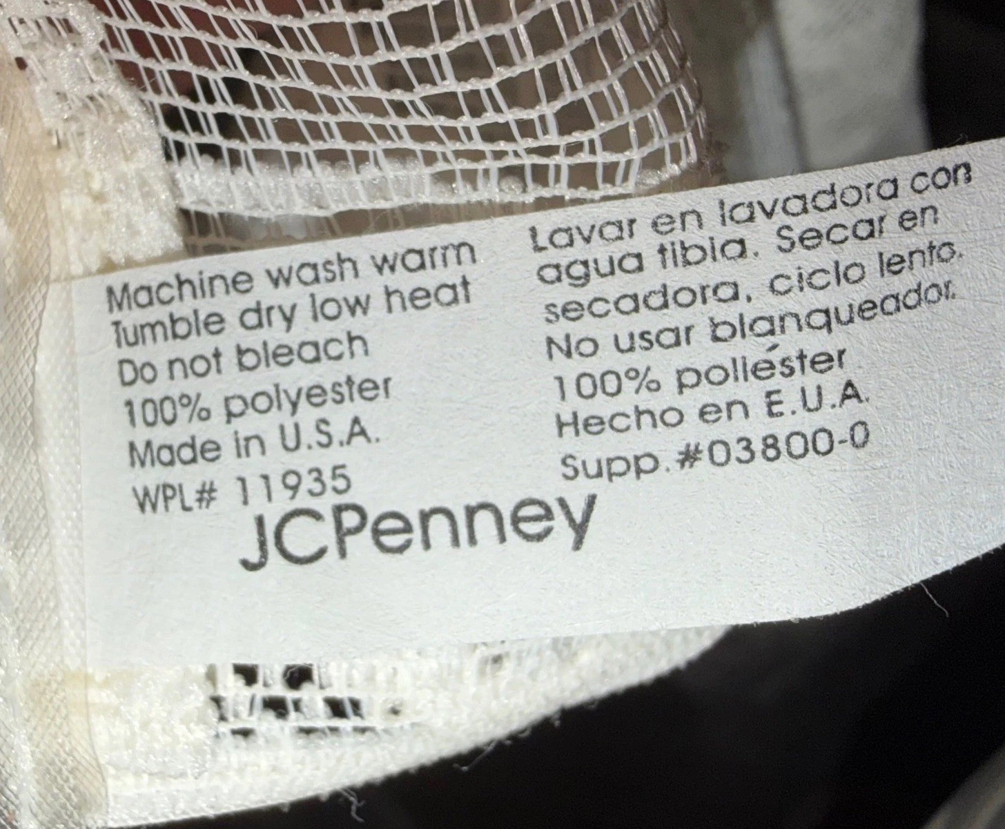Vintage JCPenney Lace Curtain Panel Valance Set Floral Ivory USA 70×72″ Cottage