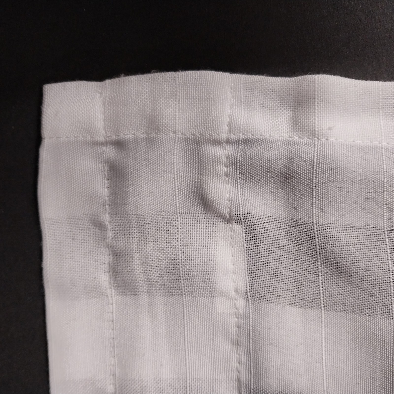 Gray and White Cafe Curtains with Valances Gingham Checkered Pattern 36″L x 30″w