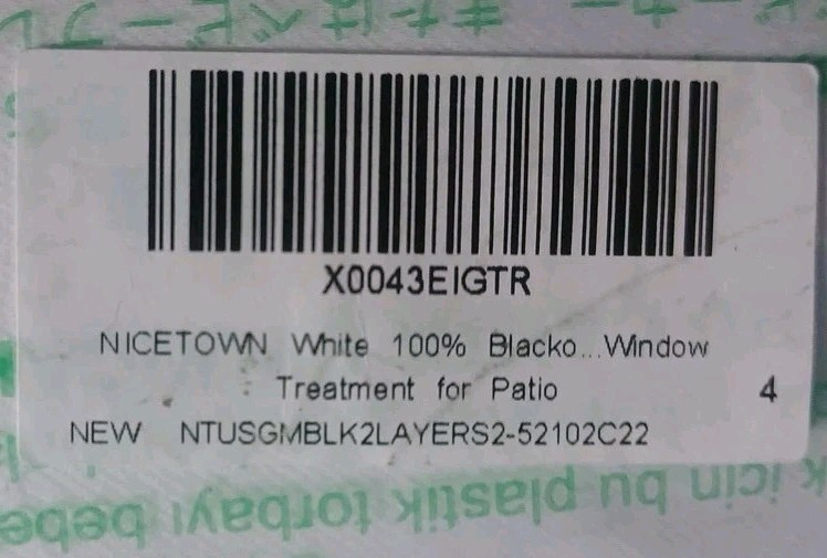 100% Blackout Window Curtain 2 Panels, Heat and Full Light Blocking 52″ X 102″