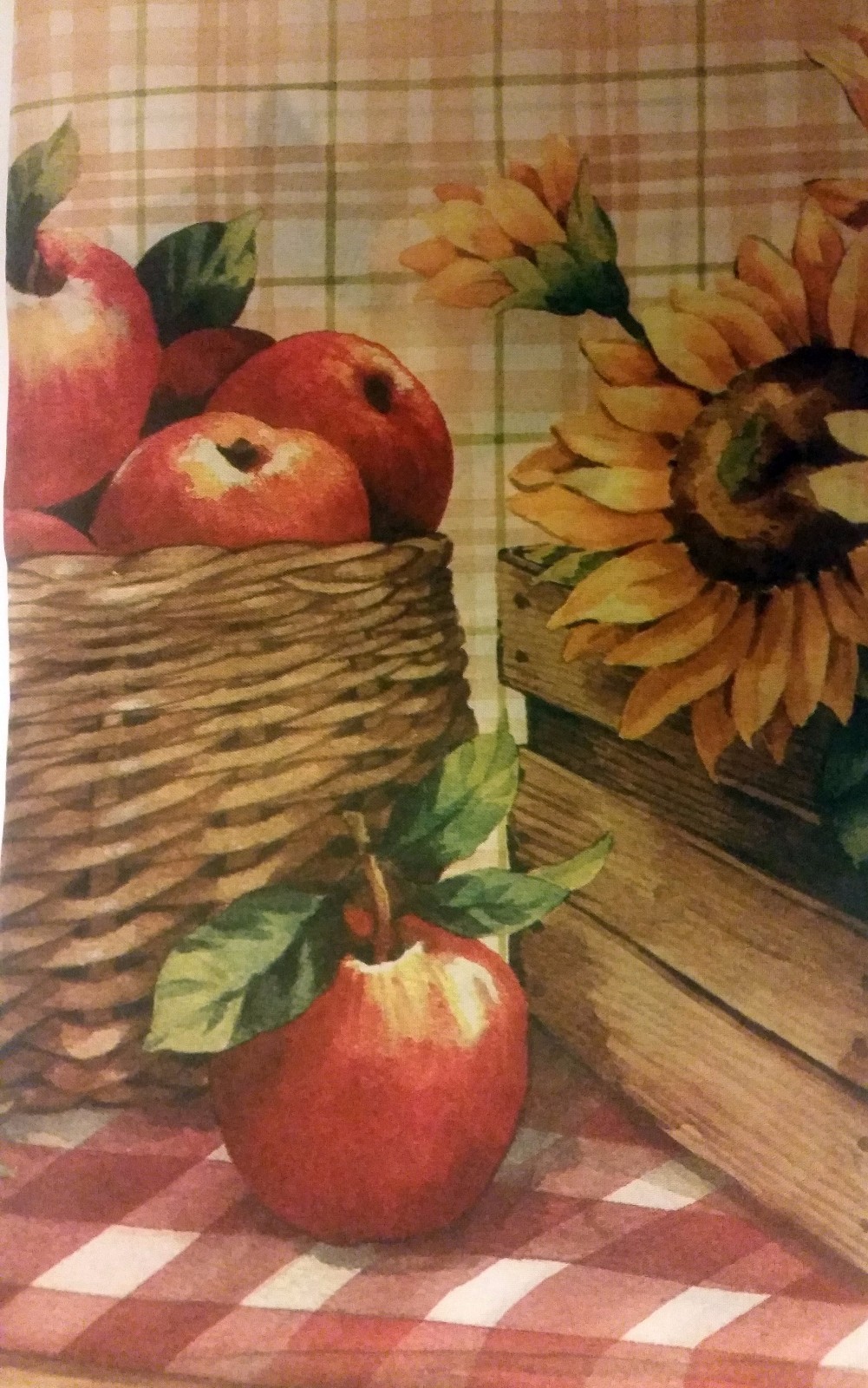 3pc Kitchen Curtains Set: 2 Tiers & Swag (57″x30″) VEGGIES FARMER’S MARKET,Achim