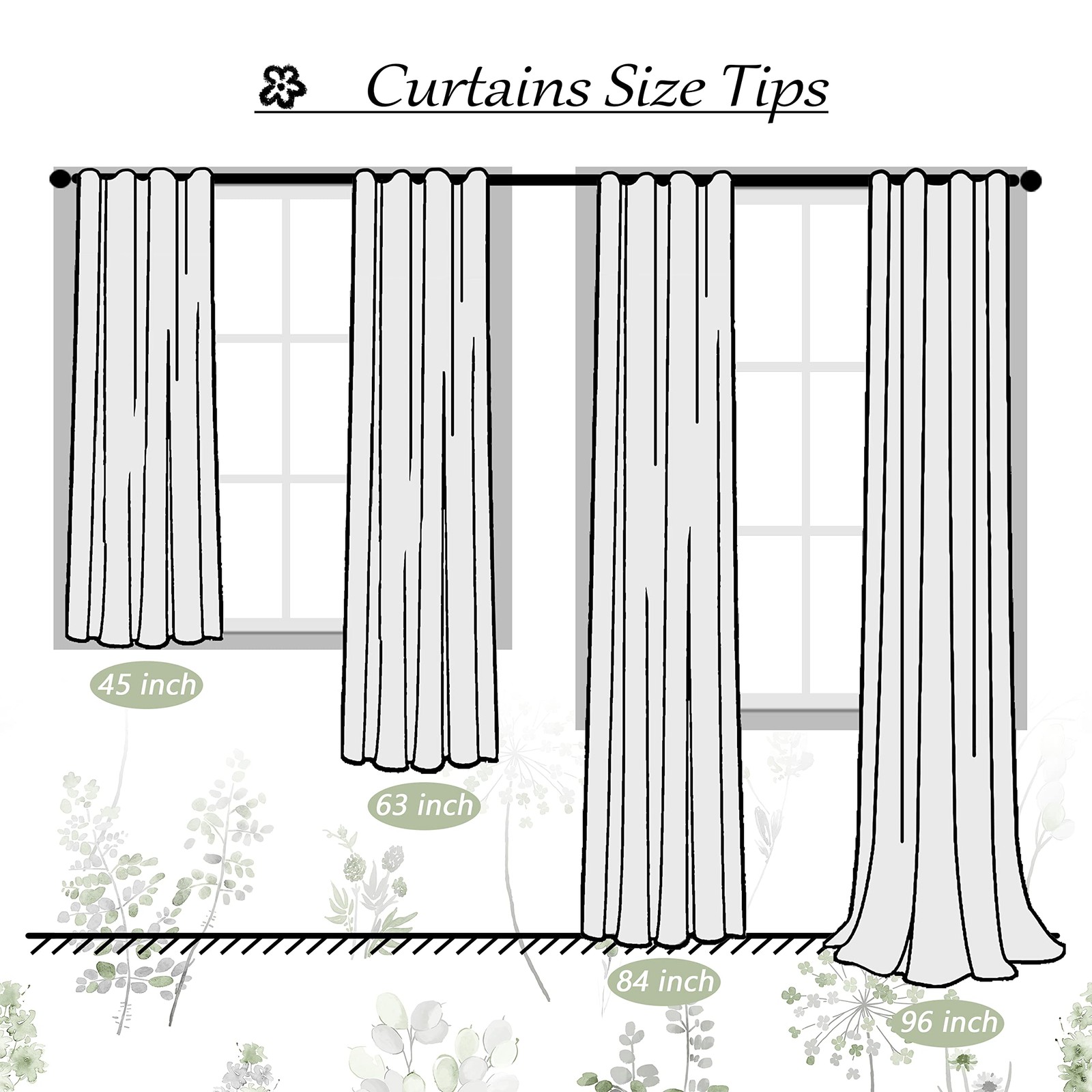 XTMYI Sage Green Curtains 102″ Long Living Room, 80% Blackout Room Darkening