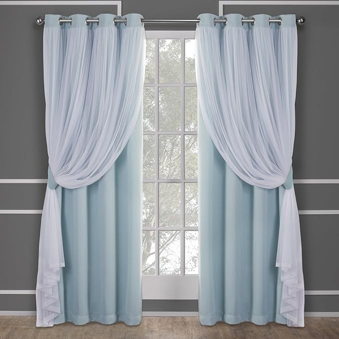 TOWN & COUNTRY LUXE Exclusive Home Catarina 52″W x 84″L (Pack of 1) Aqua