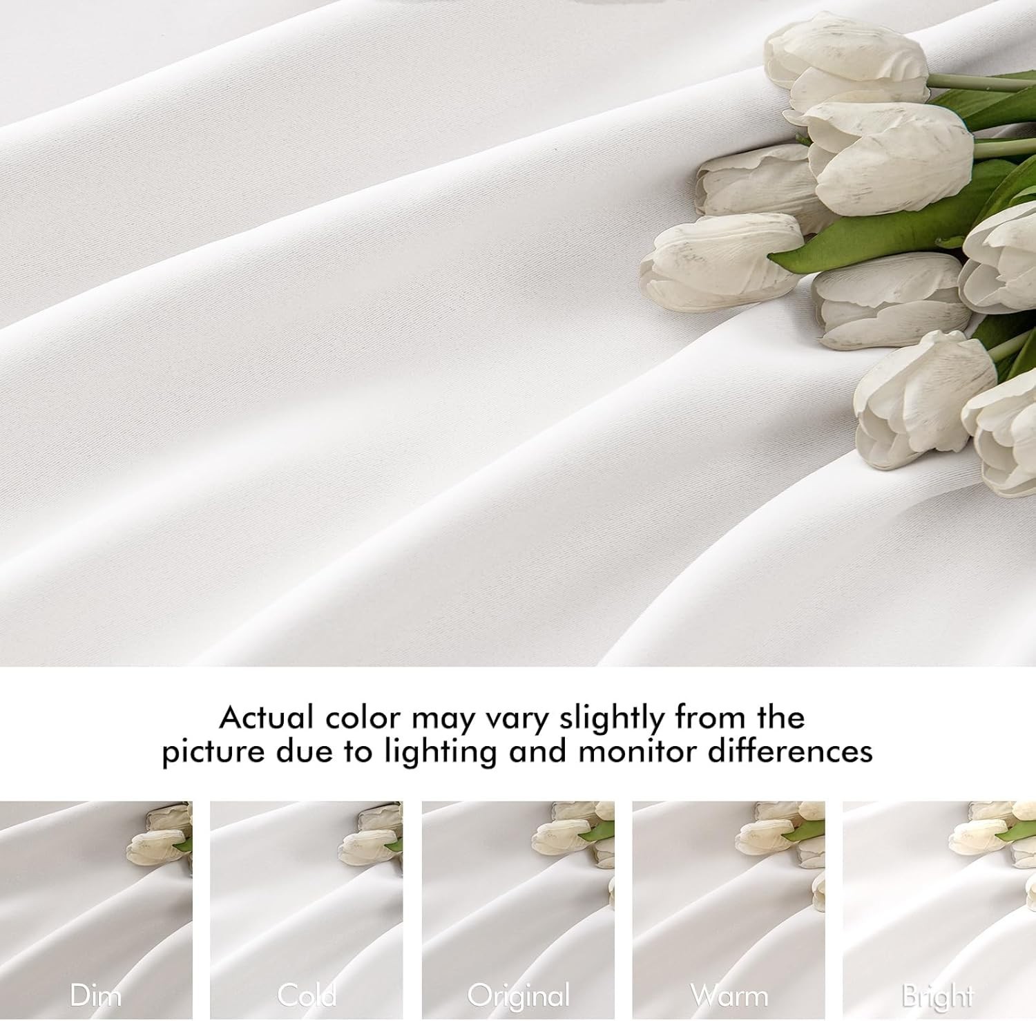 Stylish 96 Inch Blackout Curtain Set in Pure White – Rod Pocket & Pinch Pleat