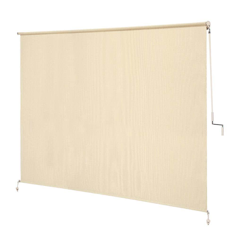 Coolaroo Exterior Roller Shade UV Blocking Fade Resistant Fabric 96 in. Wide
