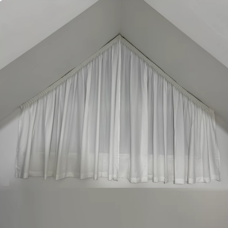 Irregular Trapezoid Triangle Curtain Window Sheer Customize KARLLEO-250709