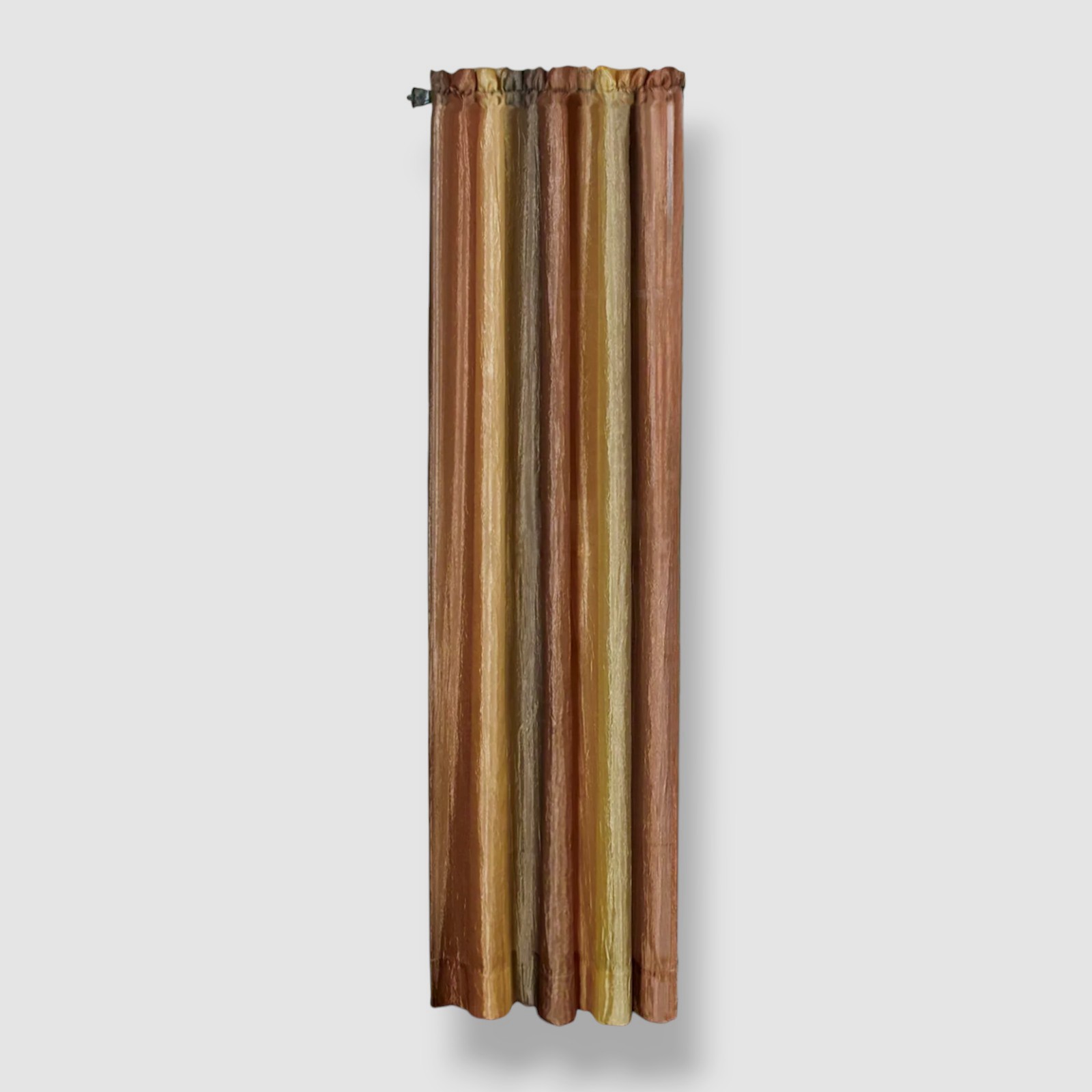 Achim Brown Autumn Striped Ombre Single Curtain Window Panel, 84″ x 50″