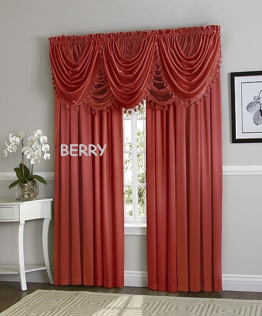 Hyatt Window Curtain & Valance Assorted Colors & Styles solid Colors NEW