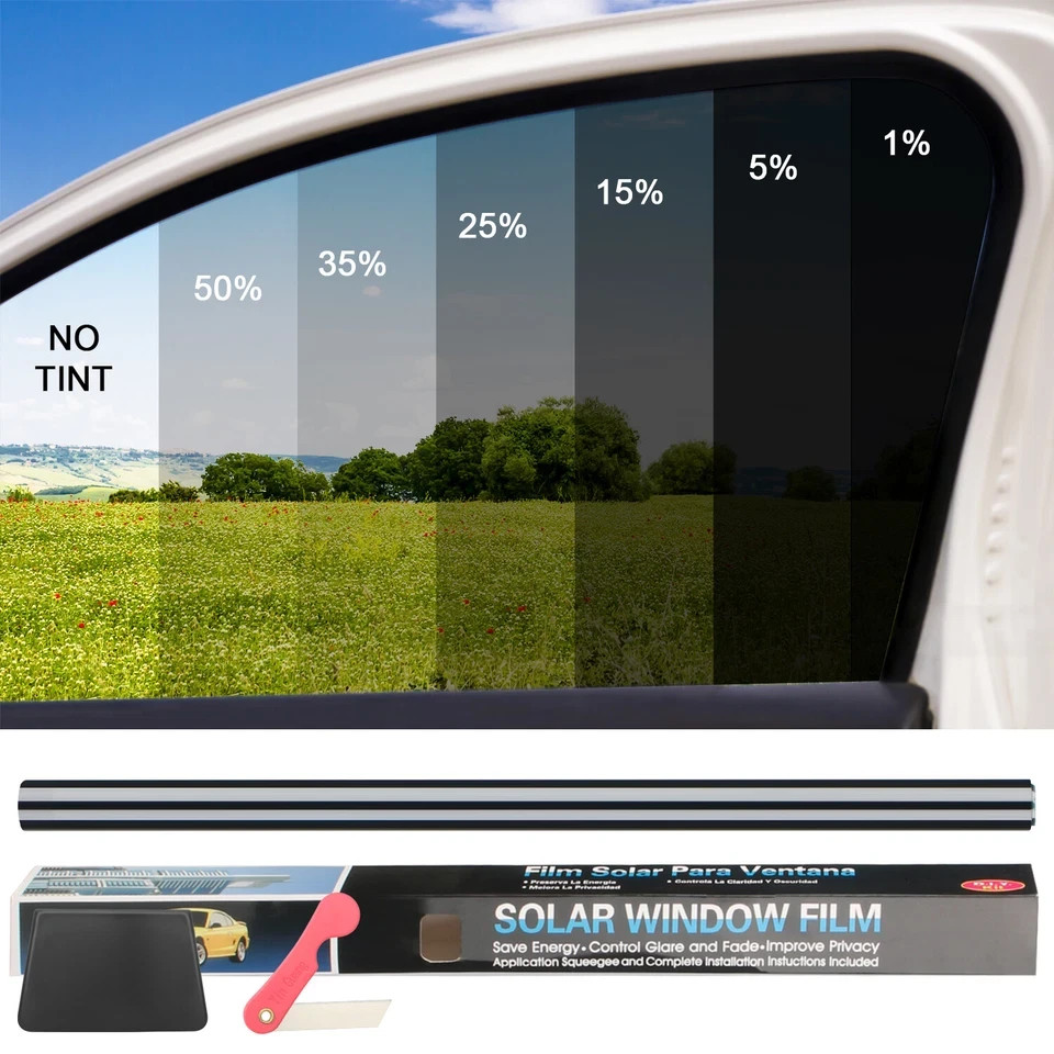 20″ x 10FT/20FT Car Window Tint Film Roll – 5-50% VLT for Car, Home & Office USA