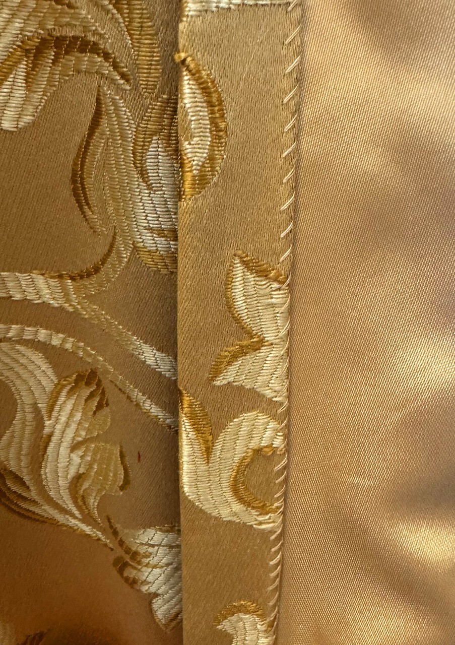 Drapery Panel – Gold – Rayon/Polyester- 55″ Inches W-MLK