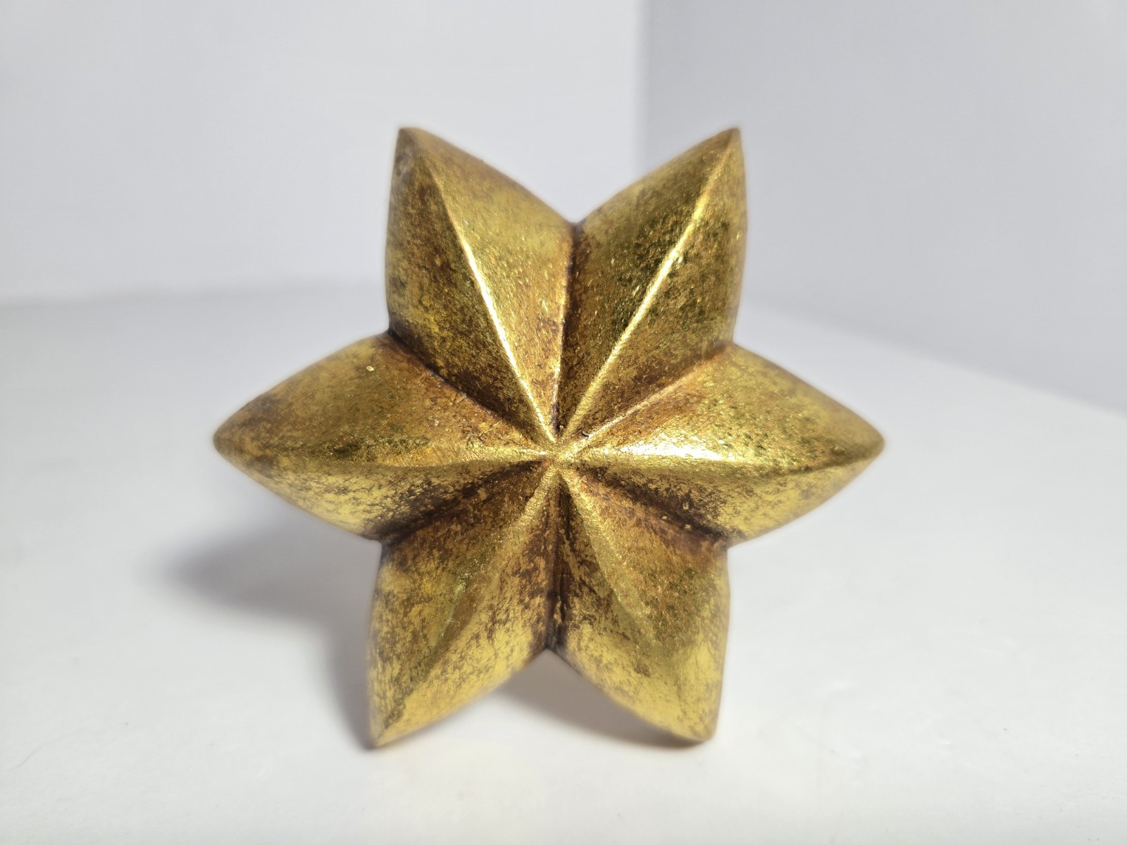 Gold Star Curtian Tiebacks Decorative Drape Holdbacks Antique Finish NOS