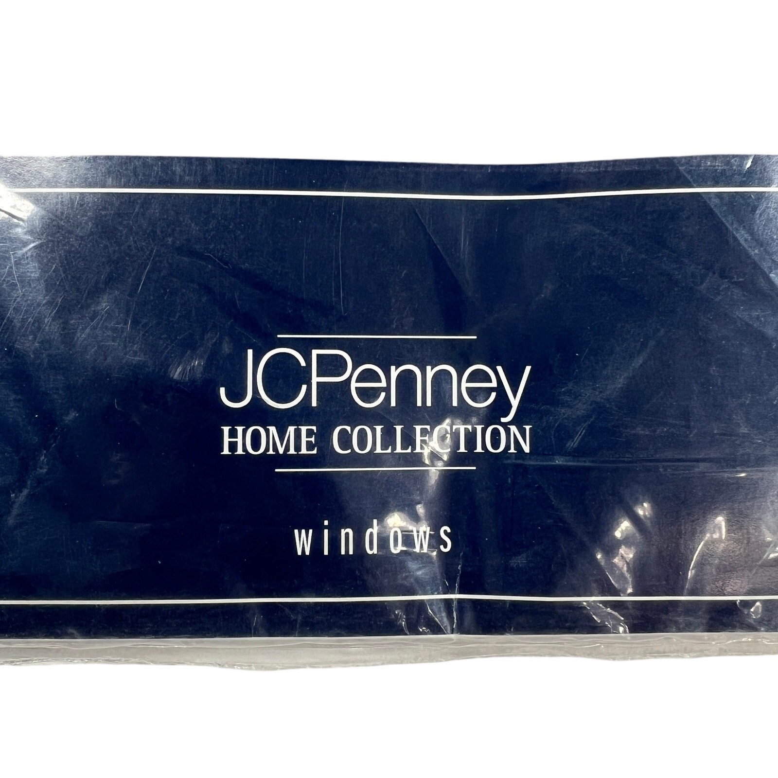 JCPENNEY HOME Shari Ascot Valance Purple Dusk Damask Cotton 56×20
