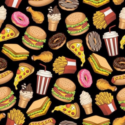 Curtain Valance – Happy Food Cotton