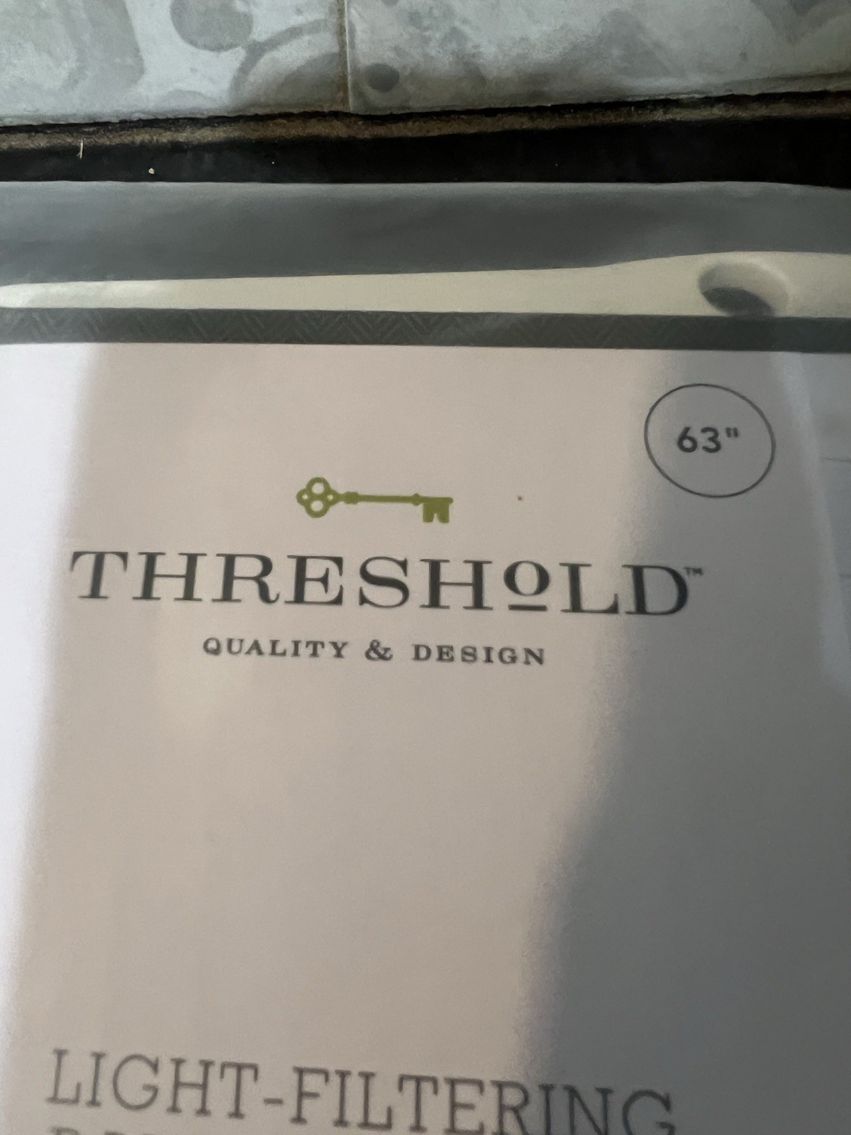 Set of 2 – Threshold Buffalo Check Light Filtering Balloon Tie Window Shades