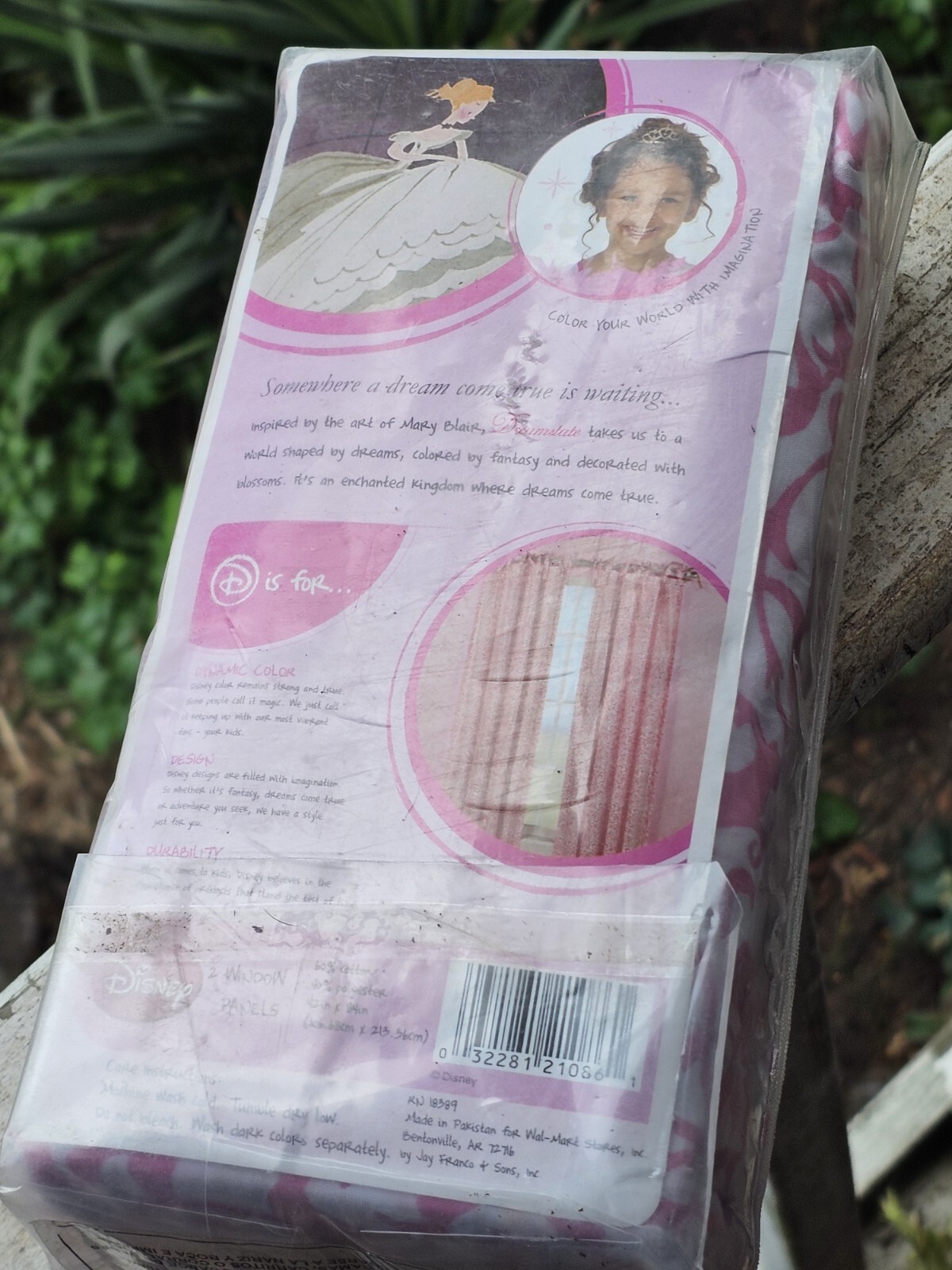 DISNEY CLASSIC Princess DREAMSTATE Pink Curtains 2 Panels 42×84 New In Pkg