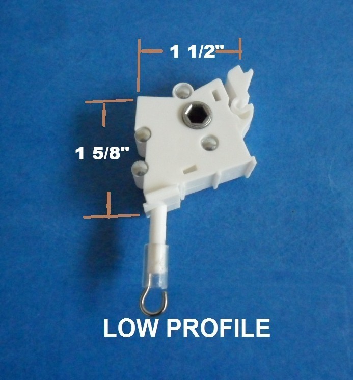 QTY 1 Low Profile Wand Tilter Horizontal Blinds Wand Tilt Hex Gear
