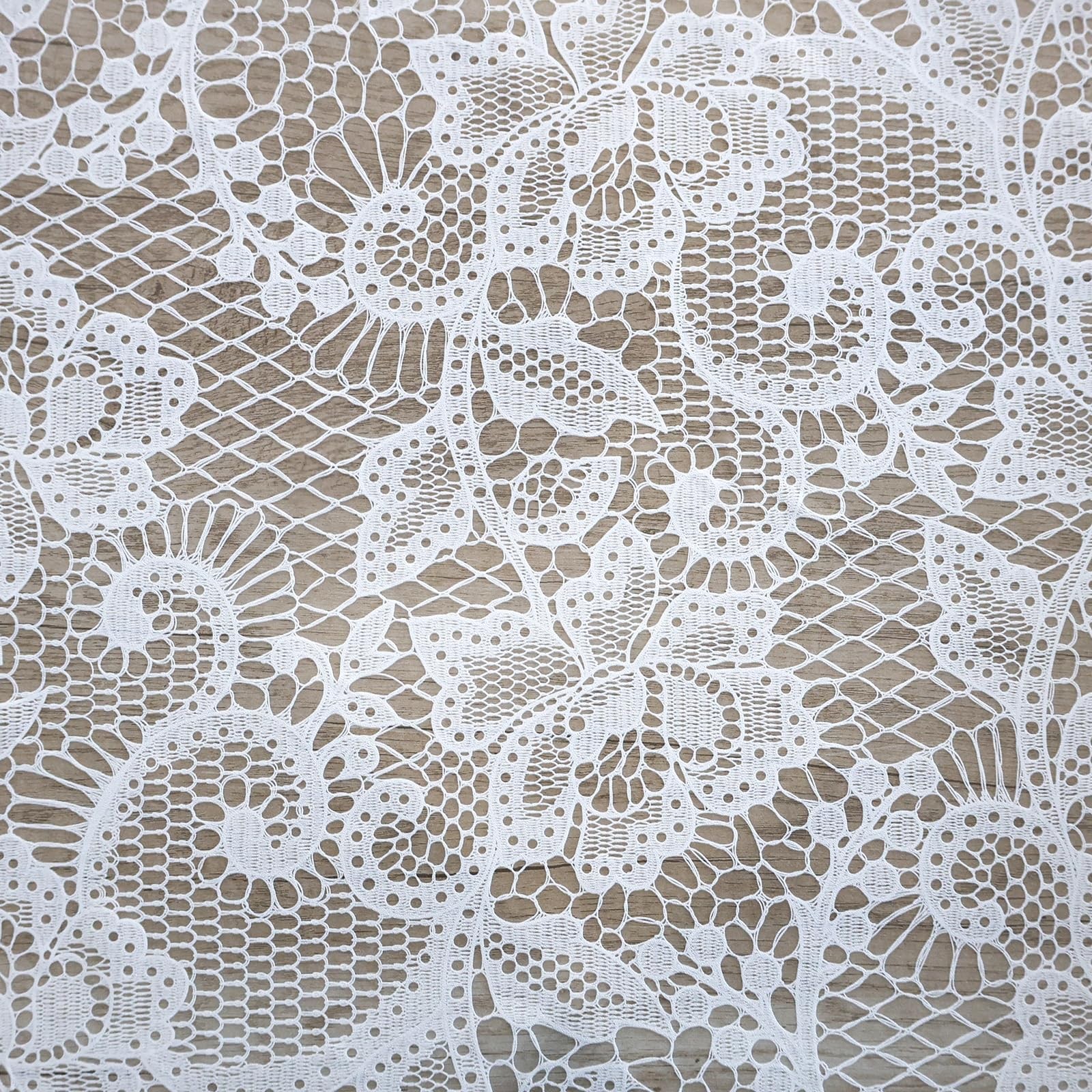 Frosted Window Privacy Film White Lace Stained Glass Static Cling Tint