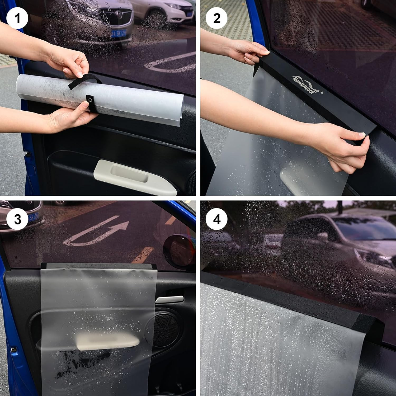 Window Tint Tool, 2 Packs Car Door Panel Cover Waterproof Guard Protection for C
